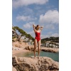 image:imageAndie Swim Womens Amalfi One Piece Swimsuit  Compressive Bathing Suit Tummy Control Medium Coverage Regular Torso FitCherry Red