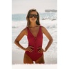 image:imageAndie Swim Womens Bonita One Piece Swimsuit  Compressive Bathing Suit Tummy Control Full Coverage Regular Torso FitGarnet