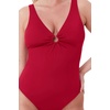 image:imageAndie Swim Womens Bonita One Piece Swimsuit  Compressive Bathing Suit Tummy Control Full Coverage Regular Torso FitGarnet